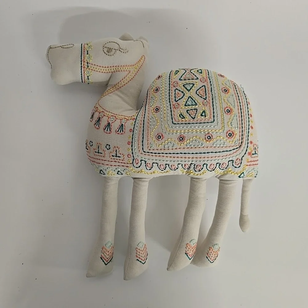 Embroidered Camel Throw Pillow Tan From Pillowfort 15